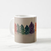Mug Arbres à pins arc-en-ciel (Devant gauche)