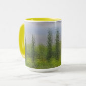 Mug Arbres Abstraits Et Coteaux (Devant gauche)