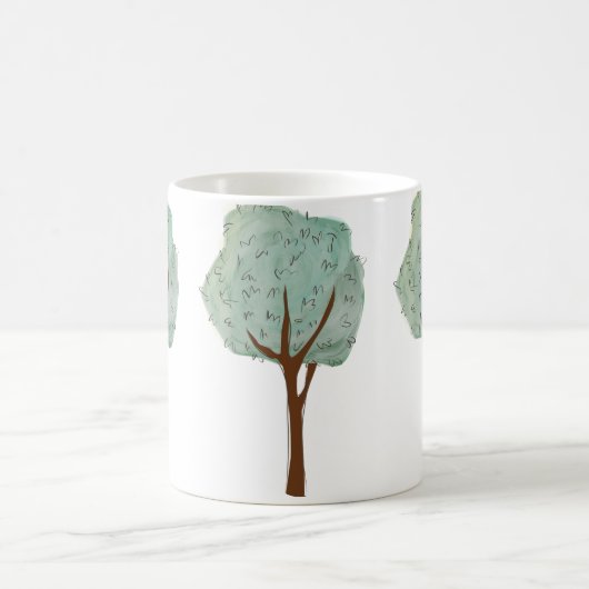 Mug Arbres aquarelles (Centre)