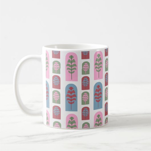 Mug Arbres Art déco plus grands (Gauche)