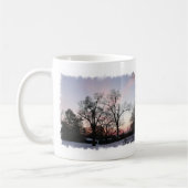 Mug Arbres avec un coucher du soleil (Gauche)