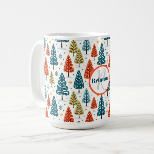 Mug Arbres Colorés (Devant gauche)