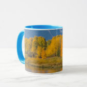Mug Arbres d'Aspen couleur d'automne (Devant gauche)