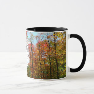 Mug Arbres d'automne et ciel bleu Photographie de la n