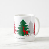 Mug arbres de couleur de Noël (Devant droit)