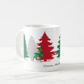 Mug arbres de couleur de Noël (Devant gauche)