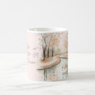 Mug Arbres de cygne La vie est un rêve