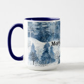 Mug Arbres de Noël Blue White Mountain (Gauche)