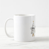 Mug Arbres de Noël Chic White Mint Rose (Gauche)