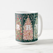 Mug Arbres de Noël Colorés Joyeux (Devant droit)