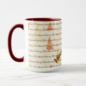 Mug Arbres de Noël de luxe festifs (Gauche)