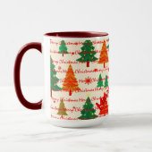 Mug Arbres de Noël de luxe festifs de Noël (Gauche)