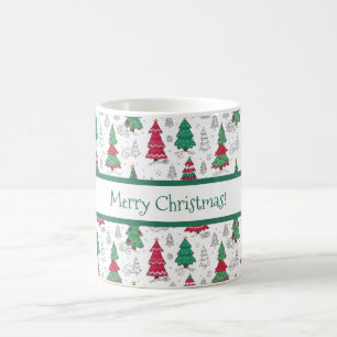 Mug Arbres de Noël Décorés Fantaisistes et Capricieux 