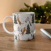 Mug Arbres de Noël et motif de tigres