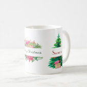 Mug Arbres de Noël et Trim de vacances (Devant droit)