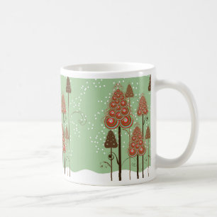 Mug Arbres de Noël fantastiques Neige hiver Wonderland