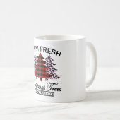 Mug Arbres de Noël frais de ferme (Devant droit)