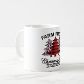 Mug Arbres de Noël frais de ferme (Devant gauche)