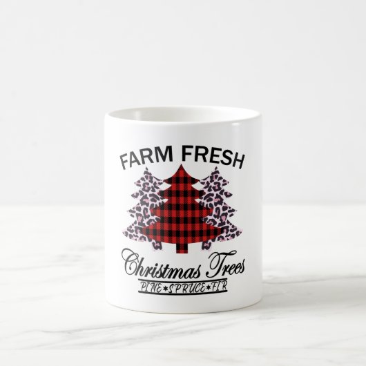 Mug Arbres de Noël frais de ferme (Centre)