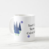 Mug Arbres de Noël lunaires (Devant gauche)