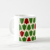 Mug Arbres de Noël Motif de vacances (Devant gauche)