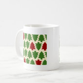 Mug Arbres de Noël Motif de vacances (Devant gauche)