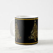 Mug Arbres de Noël Or Élégants (Devant gauche)