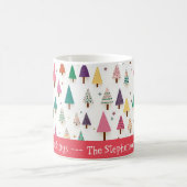 Mug Arbres de Noël rétro (Centre)