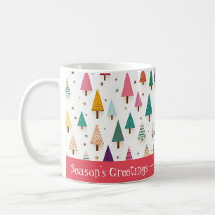 Mug Arbres de Noël rétro