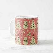 Mug Arbres de Noël rétro sucre de canne étoile aux bai (Devant gauche)