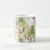 Mug Arbres de Noël texturés et arbres séchés. (Centre)