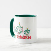 Mug Arbres de Noël "Whimsical" (Devant gauche)