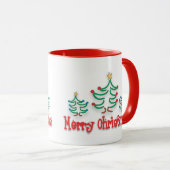 Mug Arbres de Noël "Whimsical" (Devant droit)
