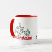 Mug Arbres de Noël "Whimsical" (Devant gauche)