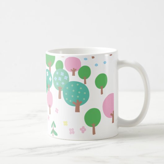 Mug Arbres de printemps lunaires (Droite)