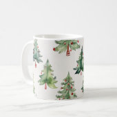 Mug Arbres de sapin écossais de Noël (Devant gauche)