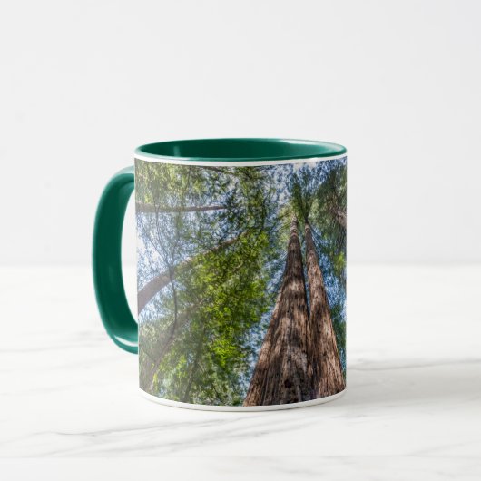 Mug Arbres de séquoia | Comté de Marin, Californie (Devant gauche)