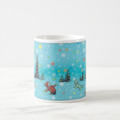 Mug Arbres de vacances Red et Rover et flocons de neig (Centre)