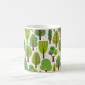 Mug Arbres d'été : Motif vert sans joint (Centre)