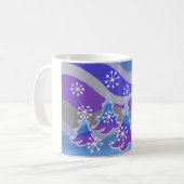 Mug arbres d'hiver bleus (Devant gauche)