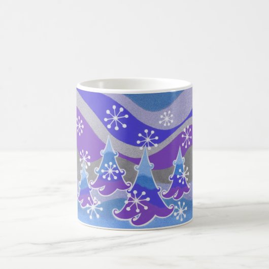 Mug arbres d'hiver bleus (Centre)