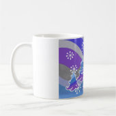 Mug arbres d'hiver bleus (Gauche)