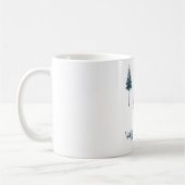 Mug Arbres d'hiver bleus de la Marine (Gauche)
