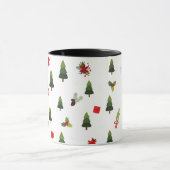 Mug Arbres et vaches de Noël (Centre)