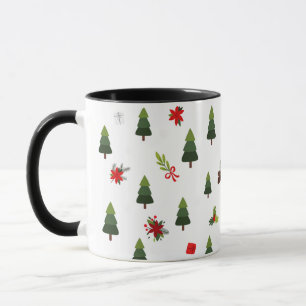 Mug Arbres et vaches de Noël