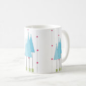 Mug Arbres fantaisistes bleus (Devant droit)