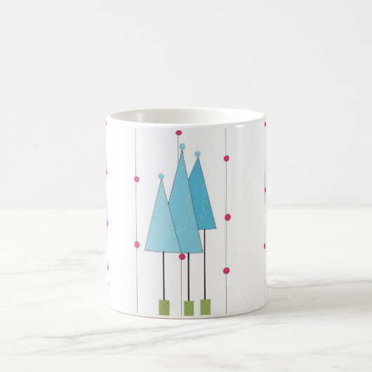 Mug Arbres fantaisistes bleus (Centre)
