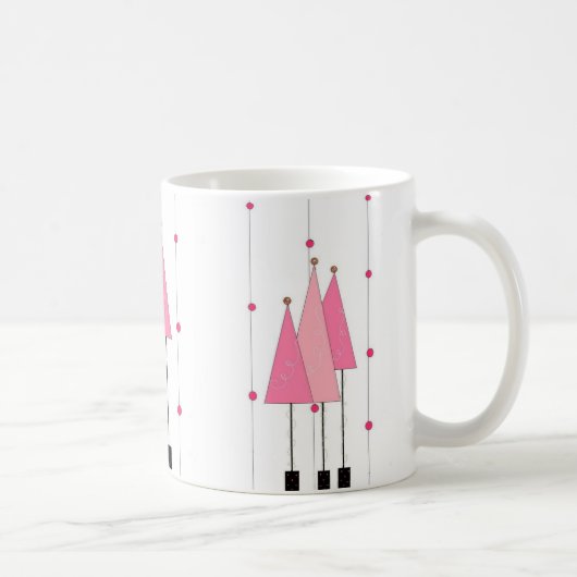 Mug Arbres fantaisistes roses (Droite)