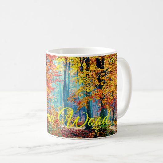 Mug Arbres forestiers colorés lumineux d'automne (Devant droit)