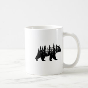 Mug Arbres forestiers faune animal rétro extérieur nat